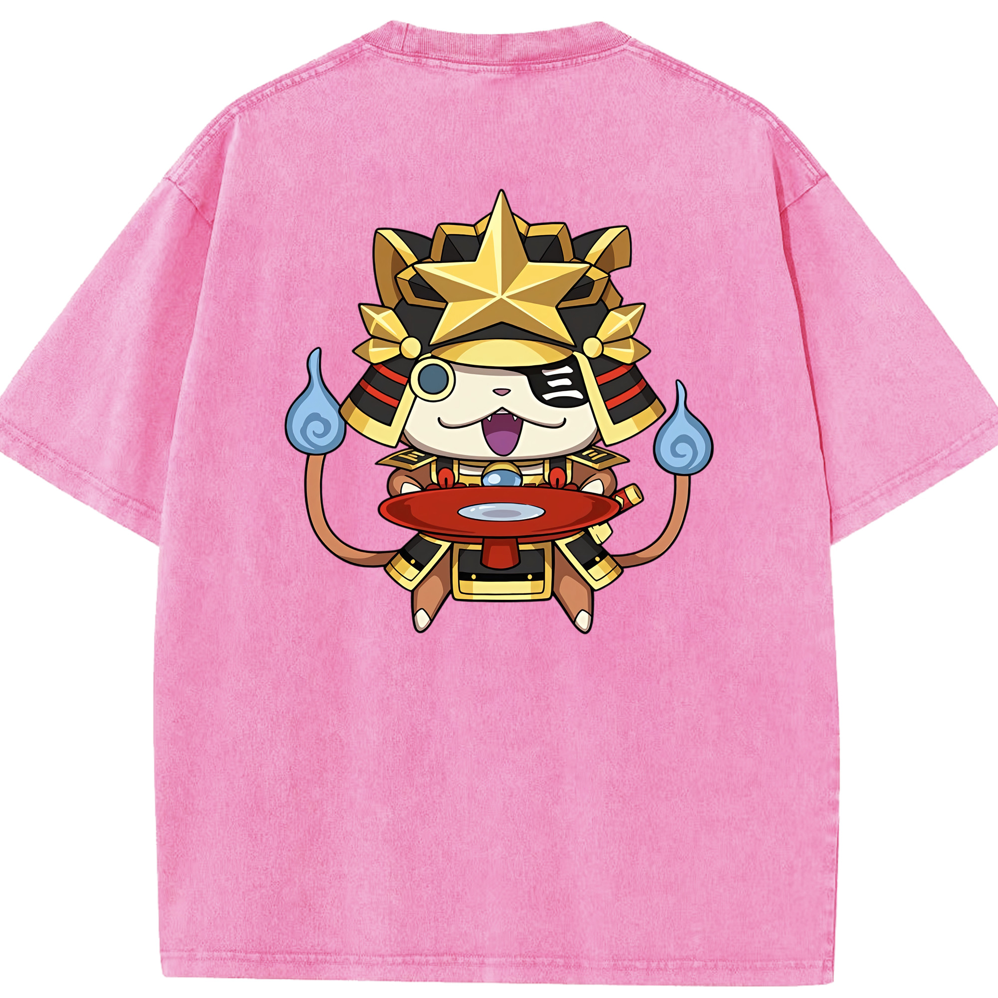 （画像用） 妖怪ウォッチ Yo-kai Watch 綿100% ヴィンテージ風 半袖Tシャツ（背面プリント）